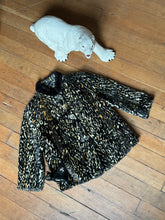 Load image into Gallery viewer, vintage 1960s faux leopard cropped jacket {s/m}