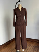 Load image into Gallery viewer, vintage 1940s leisure suit {xs} 40s pant suit slack suit