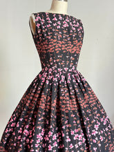 Load image into Gallery viewer, vintage 1950s Jerry Gilden floral sun dress {xs}