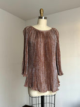 Load image into Gallery viewer, vintage 1960s metallic mini tunic {xs/s}