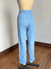 Load image into Gallery viewer, vintage 1960s high waisted Misses Wranglers jeans 29/30”W