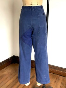 vintage 1960s 70s French moleskin work pants