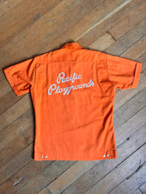 Load image into Gallery viewer, vintage 1970s Pacific Playgrounds staff bowling shirt