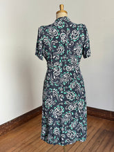 Load image into Gallery viewer, vintage 1940s novelty cold rayon dress {1X}
