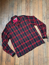 Load image into Gallery viewer, vintage 1950s plaid long sleeve shirt