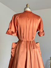 Load image into Gallery viewer, vintage 1950s liquid satin dress {xs}
