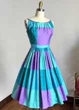 Load image into Gallery viewer, vintage 1950s polka dot sun dress {xxs}