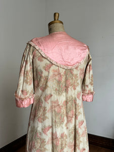 antique 1910s cotton wrap dressing gown {XL}