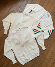 Load image into Gallery viewer, DEADSTOCK vintage 1950s cream letterman sweater