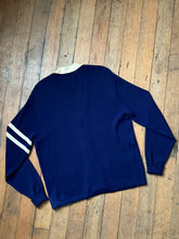 Load image into Gallery viewer, vintage 1950s navy letterman sweater