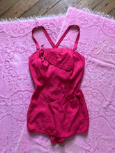 Load image into Gallery viewer, vintage 1950s pink swimsuit {s}