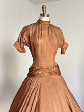 Load image into Gallery viewer, vintage 1950s drop waist party dress {s}