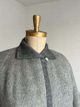 Load image into Gallery viewer, vintage 1950s grey two-tone coat {up to XL}