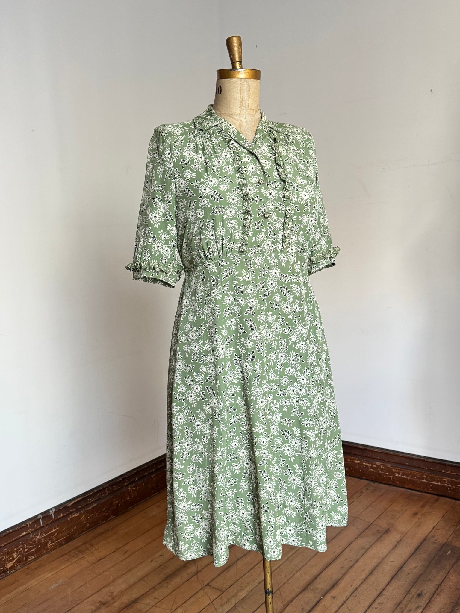 green rayon dress Floral Rayon Maxi Dress: Light Green Summer Bridesmaid 'carrie Dress'