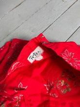 Load image into Gallery viewer, vintage 1950s red Hawaiian sun dress {xxs-xs}