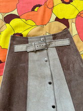 Load image into Gallery viewer, vintage 1960s suede mini skirt {xxs}