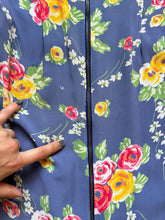 Load image into Gallery viewer, vintage 1930s floral rayon dressing gown {xs}
