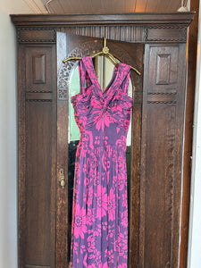 vintage 1930s 40s rayon jersey gown {xs}