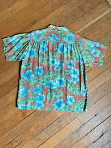 vintage 1950s rayon Hawaiian shirt