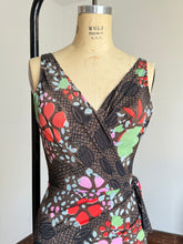 Load image into Gallery viewer, vintage 1960s floral swimsuit {xs-m}