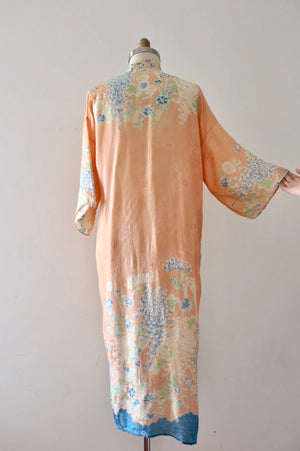 vintage 1920s pongee style robe