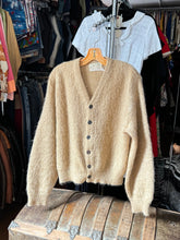 Load image into Gallery viewer, vintage 1950s 60s mohair cardigan sweater