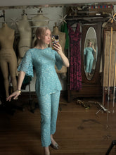 Load image into Gallery viewer, vintage 1960s lace pant set {xs}