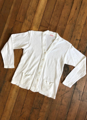 DEADSTOCK vintage 1940s terry cloth sweater