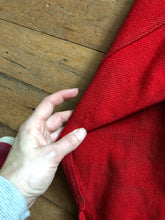 Load image into Gallery viewer, vintage 1950s FILSON cruiser red wool mackinaw jacket AS-IS