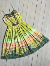 Load image into Gallery viewer, vintage 1950s novelty sailboat sun dress {xs}
