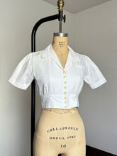 Load image into Gallery viewer, vintage 1930s cropped blouse {s/m}