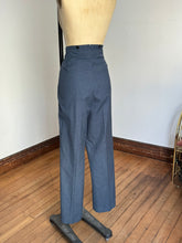 Load image into Gallery viewer, RARE vintage 1950s extra high waisted wool casual Hollywood trousers 34&quot;/35&quot;W