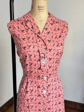 Load image into Gallery viewer, vintage 1950s pink cotton romper {M/L}
