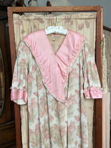 antique 1910s cotton wrap dressing gown {XL}