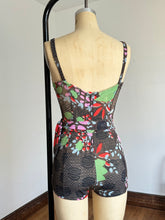 Load image into Gallery viewer, vintage 1960s floral swimsuit {xs-m}