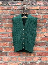 Load image into Gallery viewer, vintage 1940s green wool sweater vest