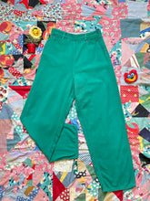 Load image into Gallery viewer, vintage 1950s green side zip denim jeans {xs/s}