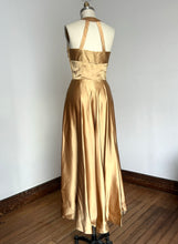 Load image into Gallery viewer, vintage 1950s gold gown {m}