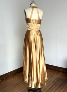 vintage 1950s gold gown {m}