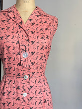 Load image into Gallery viewer, vintage 1950s pink cotton romper {M/L}