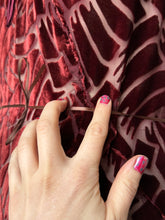 Load image into Gallery viewer, vintage 1930s sheer devoré velvet dress {m}