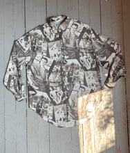Load image into Gallery viewer, vintage 1990s Old Hollywood stars novelty rayon shirt