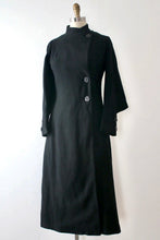 Load image into Gallery viewer, vintage 1930s black wool coat