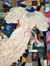 Load image into Gallery viewer, vintage 1930s pale pink silk evening gown {xs}