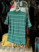 Load image into Gallery viewer, NOS vintage 1960s green striped t-shirt