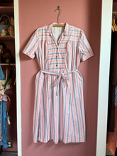Load image into Gallery viewer, vintage 1940s cotton striped dress {2X}