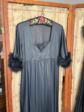 Load image into Gallery viewer, vintage 1960s black sheer negligée {L}