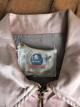 Load image into Gallery viewer, vintage 1950s pocket flap novelty satin jacket