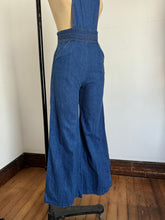 Load image into Gallery viewer, vintage 1970s denim overalls {s}