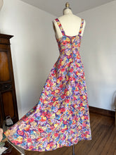 Load image into Gallery viewer, vintage 1930s floral maxi dress {xs}
